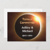 完全にコミットされたEclipseテーマ結婚の ポストカード (正面/裏面)