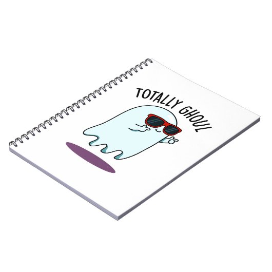 完全にゴーストリーで面白くてかっこいいハロウィンのお化けパン ノートブック (左側)