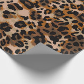 完全にシームレスなジャガーチータ動物の皮のパターン。 ラッピングペーパー (角)