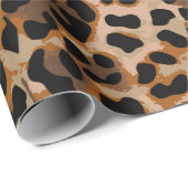 完全にシームレスなジャガーチータ動物の皮のパターン。 ラッピングペーパー (ロールコーナー)