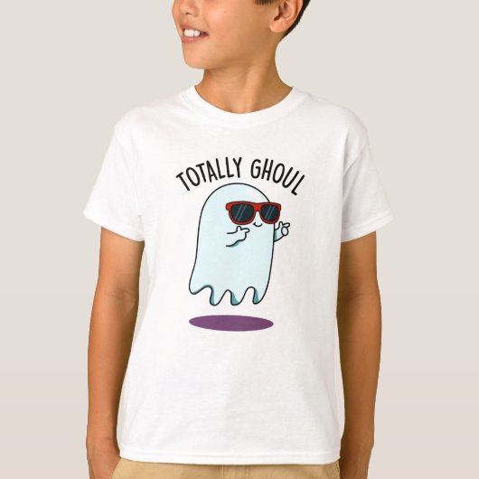 完全にスケ番な面白いハロウィーン幽霊ダジャレ Tシャツ (正面)