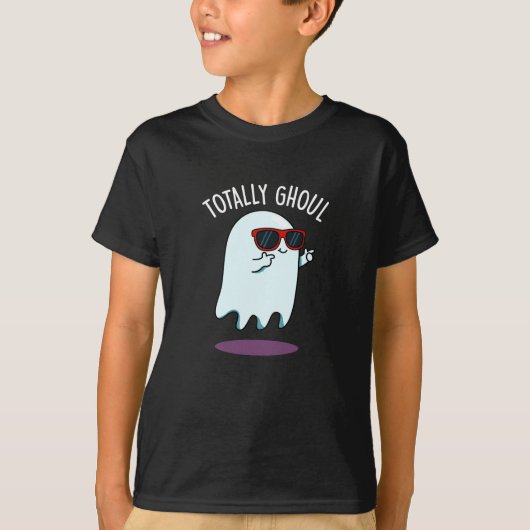 完全にスケ番な面白い幽霊のダジャレの暗いBG Tシャツ (正面)