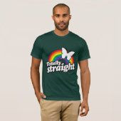 完全にストレートな蝶 Tシャツ (正面フル)