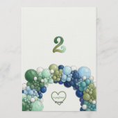 完全にトゥーブラー、サーフィン2歳の誕生日 招待状 (裏面)