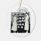 完全にナースのユニフォームについて セラミックオーナメント (左)