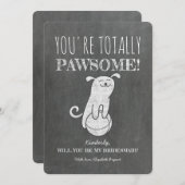 完全にパウエソームのおもしろい花嫁の提案 招待状 (正面/裏面)