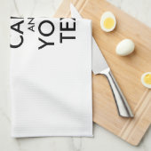 完全にパーソナライズされた保CALMとテキスト キッチンタオル (四つ折り)