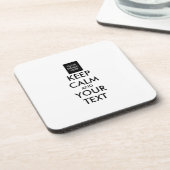 完全にパーソナライズされた保CALMとテキスト コースター (左側)