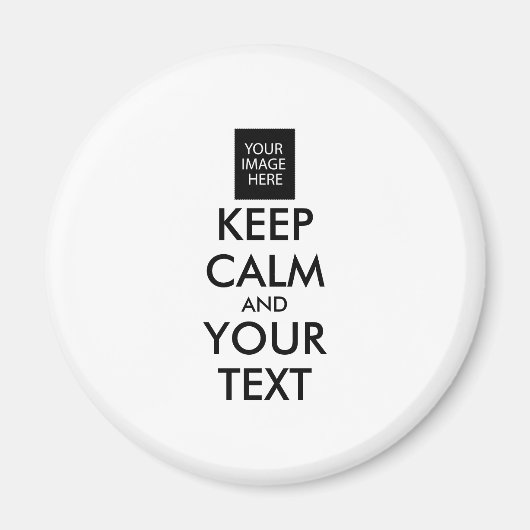 完全にパーソナライズされた保CALMとテキスト マグネット (正面)