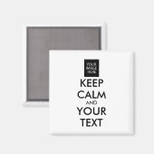 完全にパーソナライズされた保CALMとテキスト マグネット (正面/裏面)
