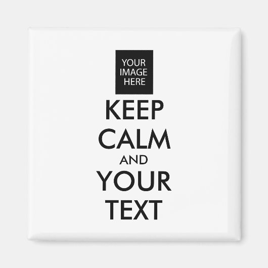 完全にパーソナライズされた保CALMとテキスト マグネット (正面)