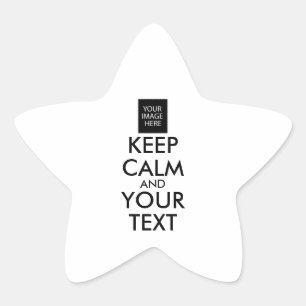 完全にパーソナライズされた保CALMとテキスト 星シール