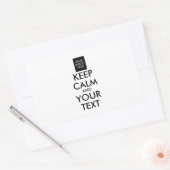完全にパーソナライズされた保CALMとテキスト 長方形シール (封筒)