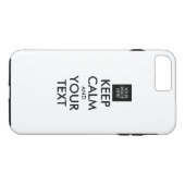 完全にパーソナライズされた保CALMとテキスト Case-Mate iPhoneケース (裏面(横))