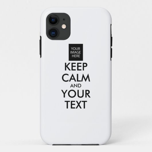 完全にパーソナライズされた保CALMとテキスト Case-Mate iPhoneケース (裏面)