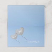 完全にパーソナライズ可能なシルバー・バルーンの誕生日 プレイスカード (外部開封)