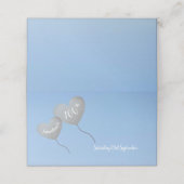 完全にパーソナライズ可能な銀のバルーン100th誕生日 プレイスカード (外部開封)