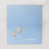 完全にパーソナライズ可能な銀のバルーン60th誕生日 プレイスカード (外部開封)