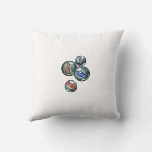 完全にビー玉の枕 クッション (裏面)