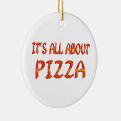 完全にピザについて セラミックオーナメント (右)