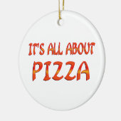 完全にピザについて セラミックオーナメント (左)