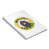 完全にポジティブで面白い肉球パンプン！ ノートブック (右側)