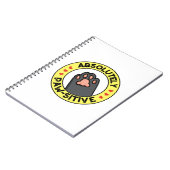 完全にポジティブで面白い肉球パンプン！ ノートブック (左側)