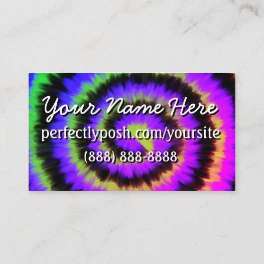 完全にポスダーク絞り染め 名刺 (裏面)