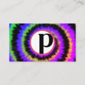 完全にポスダーク絞り染め 名刺 (正面)