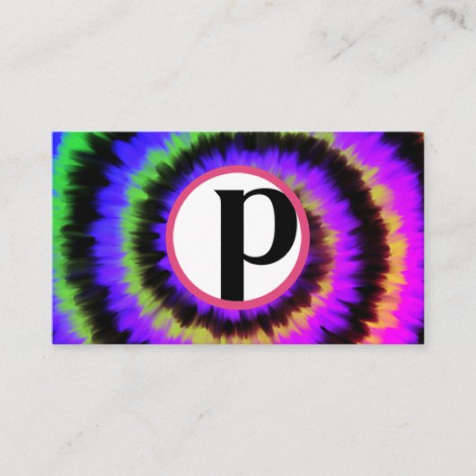 完全にポスダーク絞り染め 名刺 (正面)