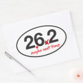 完全にマラソンではない 楕円形シール (封筒)