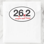 完全にマラソンではない 楕円形シール (バッグ)