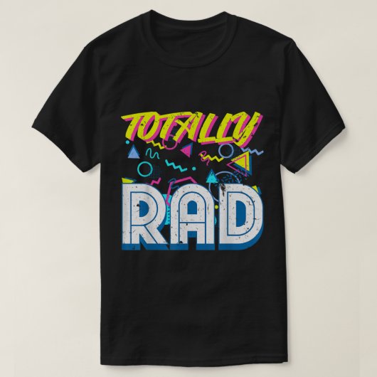 完全にラッドな80年代のレトロな美学デザイン Tシャツ (デザイン正面)