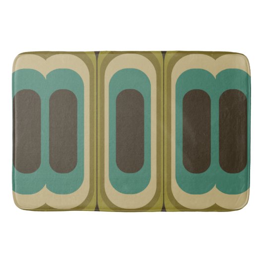 完全にレトロなバスマット – 敷物 バスマット (正面)