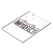 完全に不完全なハート背景 ノートブック (左側)