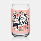 完全に不完全なフローラタイポグラフィ引用文 ガラス缶 (正面)