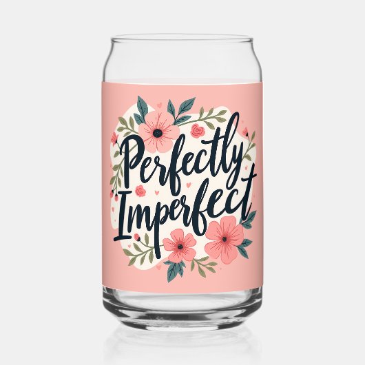 完全に不完全なフローラタイポグラフィ引用文 ガラス缶 (裏面)