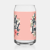 完全に不完全なフローラタイポグラフィ引用文 ガラス缶 (右)