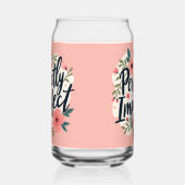 完全に不完全なフローラタイポグラフィ引用文 ガラス缶 (左)