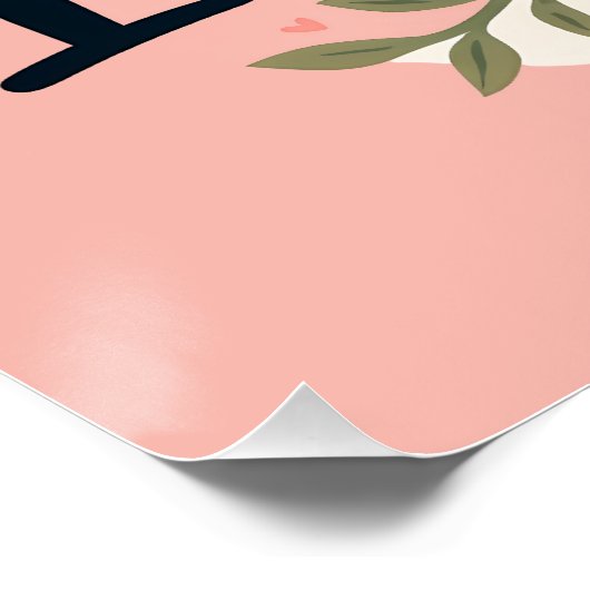 完全に不完全なフローラタイポグラフィ引用文 ポスター (コーナー)