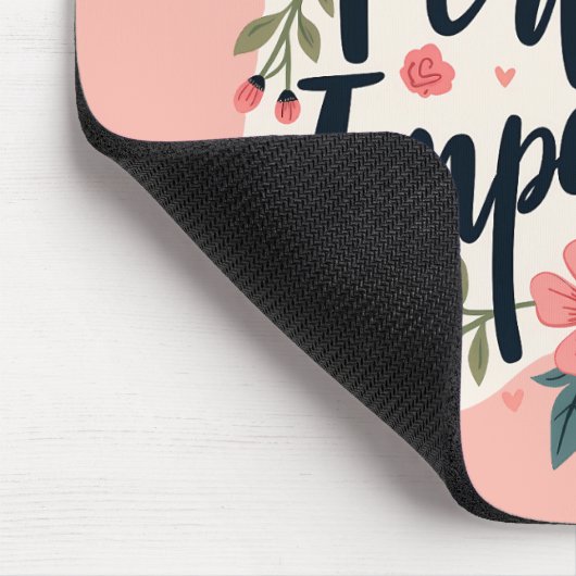 完全に不完全なフローラ感動的引用文 マウスパッド (コーナー)