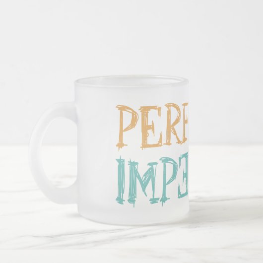 完全に不完全なマグカップ フロストグラスマグカップ (左)