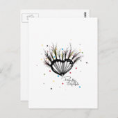 完全に不完全な愛ハートイラストレーション ポストカード (正面/裏面)