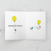 完全に不完全な1_グリーティングカード5"x7" カード (内部)