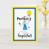 完全に不完全な1_グリーティングカード5"x7" カード (黄色い花)