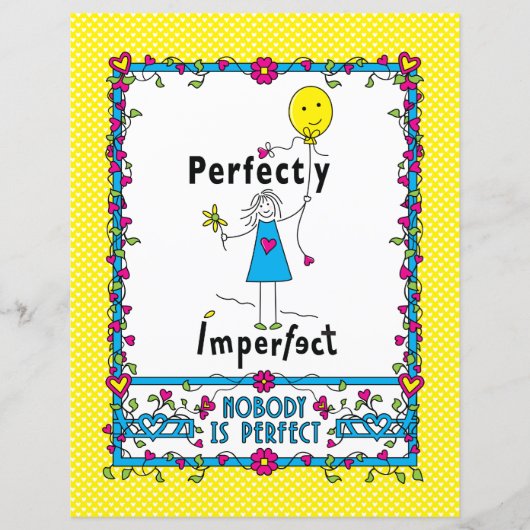 完全に不完全な1_フラット紙シート8.5x11インチ (正面)