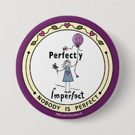 完全に不完全な1A_丸型ボタンピン3" 缶バッジ