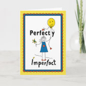 完全に不完全な1B_グリーティングカード5"x7" カード (正面)