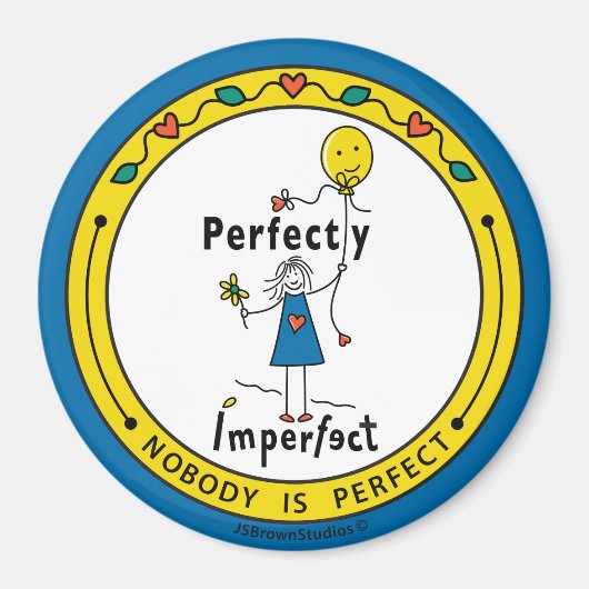 完全に不完全な1B_丸磁石3" マグネット (正面)