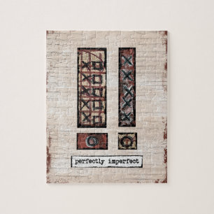 完全に不完全なJIgsawパズル – ブラウン抽象芸術 ジグソーパズル